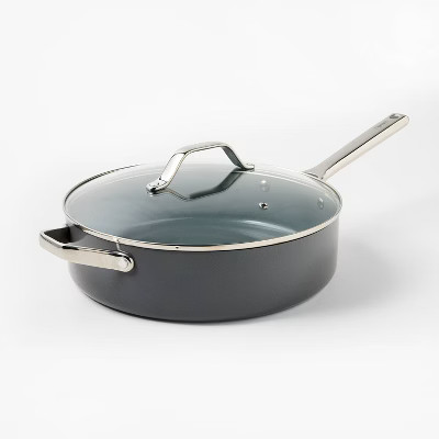 Aluminum ceramic saute pan - aluminum,