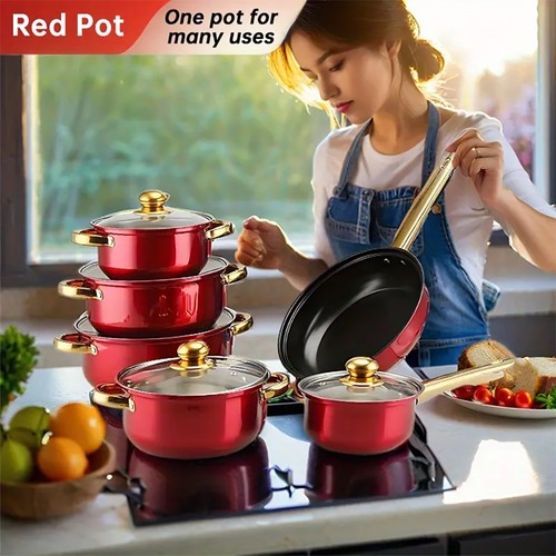 Piece cookware set nonstick - 12,
