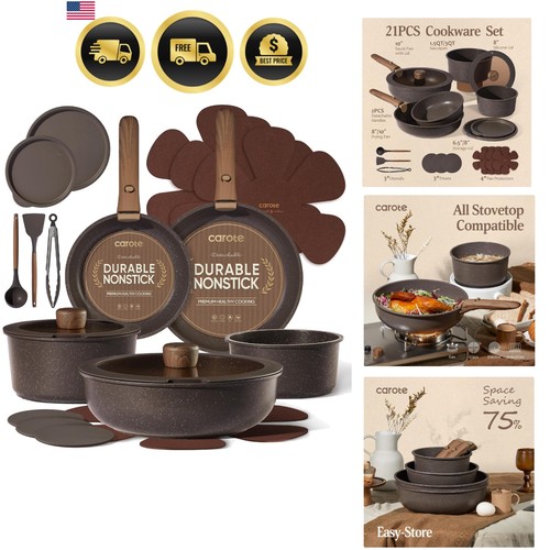 21pcs pots and pans set - and,