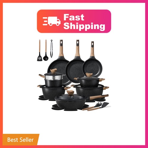 Carote 26pcs non stick pots - stick,